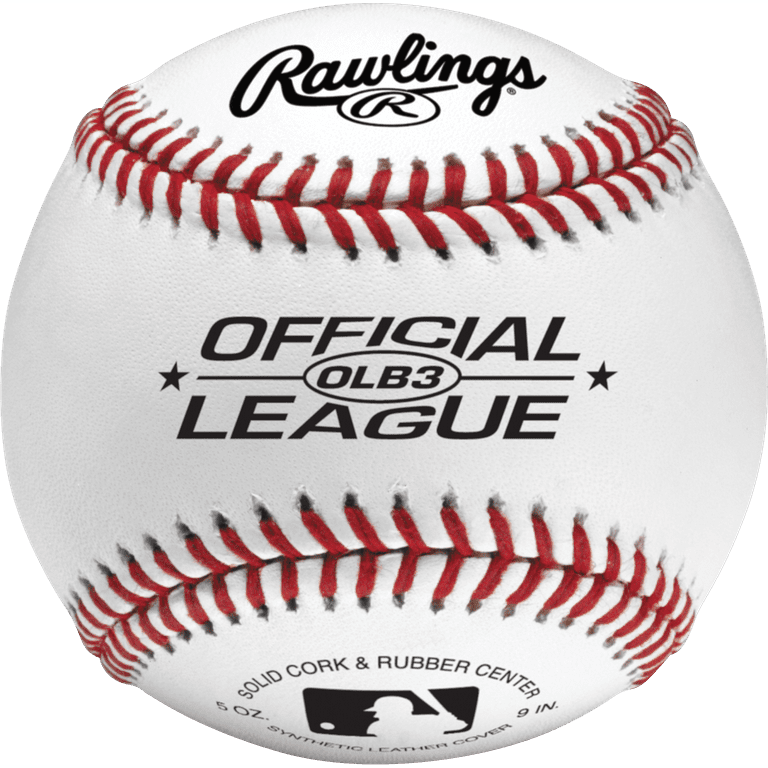 6 pack) Rawlings OLB3 Official League Recreational Use Baseball