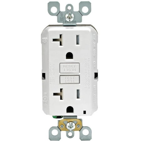 RECEPT GFCI ST TAMPER 20A WHT