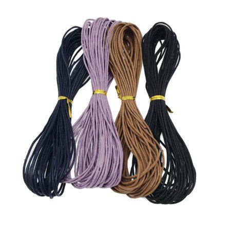 4Pcs 1.5mm ed Cotton Cord Jewelry Making DIY Cords Thread Rope for Bracelet, Necklace, String Beading, Hand Sewing, Leatherwork, DIY Craft