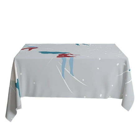 

dianhelloya Christmas Tablecloth European Printed Desktop Protective Cover