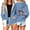 Blue, variant on Funny Graphic Sweatshirt for Women Zip up Winter Warm Sherpa Lined Hoodie Casual Fleece Jacket Holiday Festival Outerwear