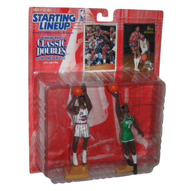 NBA Hakeem Olajuwon & Bill Russell Classic Doubles (1997) Starting Lineup Figure Set - Walmart