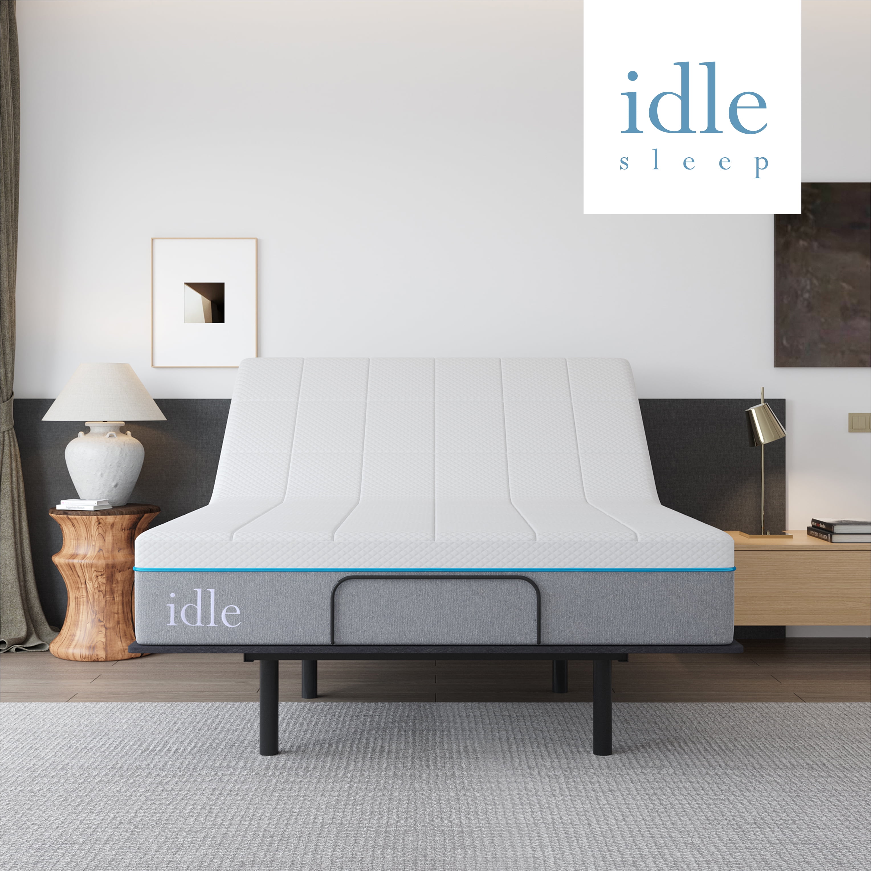 Idle Adjustable Electric Full Metal Bed Frame with Remote