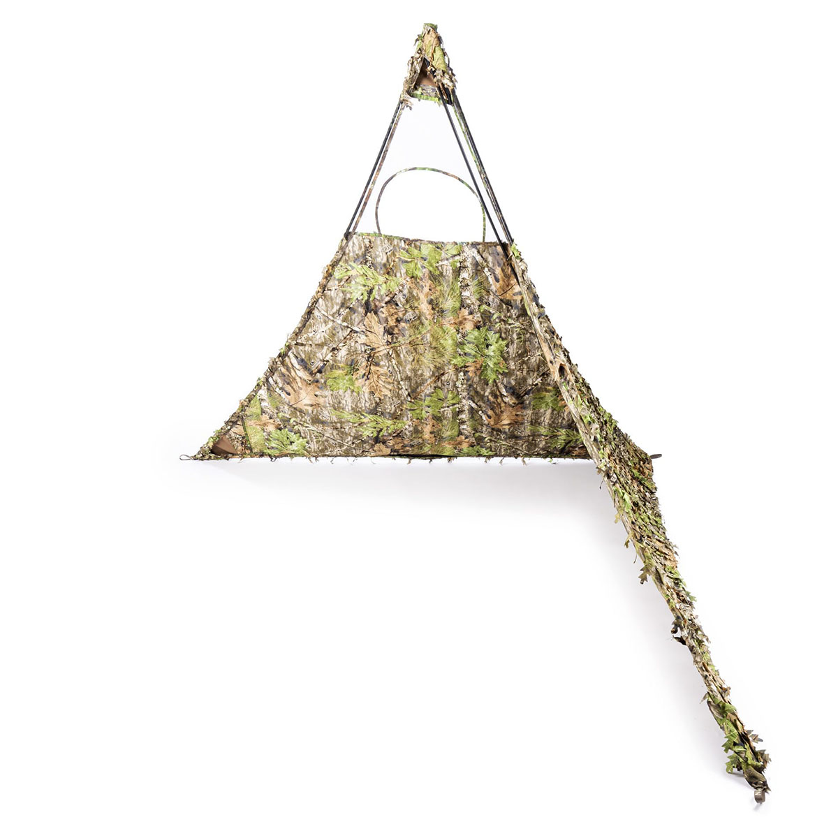 Nukem Grab & Go Hunting Ground Blind - Mossy Oak Obsession 3D Leafy - Lightweight Stake-Free Pop up Turkey & Deer Blind (X-Large)