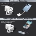 thumbnail image 4 of Mini Portable Projector (Built-in Speaker and Bluetooth),Native 1080P, Projector 4K Supports, Compatible with Smart Phones/TV Sticks/Video Games/Lapt, 4 of 6