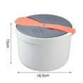 thumbnail image 6 of Yesbay 1 Set 2L Rice Steaming Pot Food Contact Grade Office Worker Portable Microwave Rice Cooker Kitchen Cookware, 6 of 8