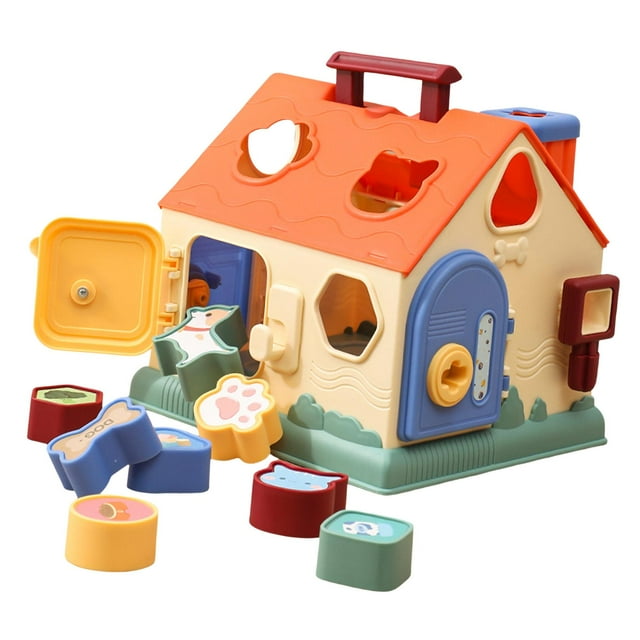 HILABEE Shape Sorter Toys Color Recognition Educational Matching Fine Motor Skills Color