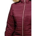 thumbnail image 5 of Hat and Beyond Womens Puffer Jacket Cold Control Mid-Length with Detachable Hood, 5 of 6