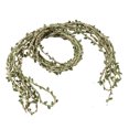 thumbnail image 2 of 10m Simulation Leaves Mixed Braid Forest Series Hemp Rope Rattan Decoration Khaki, 2 of 8