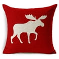 thumbnail image 1 of Housse de Coussin de Noël Élan Étoile pour Canapé, 1 of 7