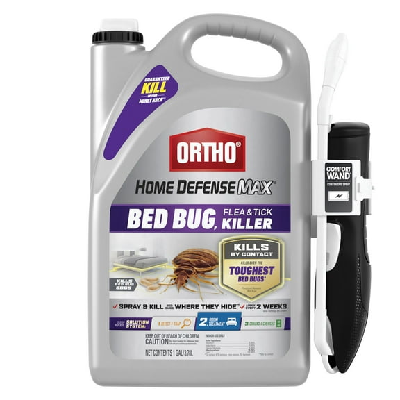 Ortho Home Defense Max Bed Bug, Flea and Tick Killer with Comfort Wand, 1 gal.