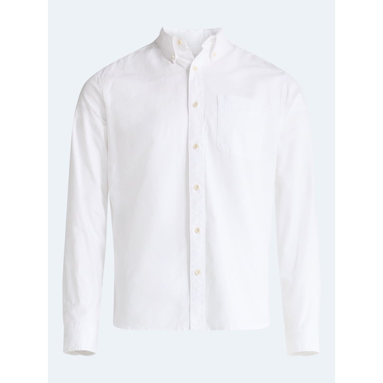 Free Assembly Men's Cotton Oxford Button-Down Shirt photo 6