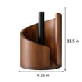 thumbnail image 2 of Mountain Paper Towel Holder Countertop with Wood Round Base and Holder, Natural Wood Paper Towel Holder, Suitable for Living Room, Kitchen, Dining Table, 2 of 3