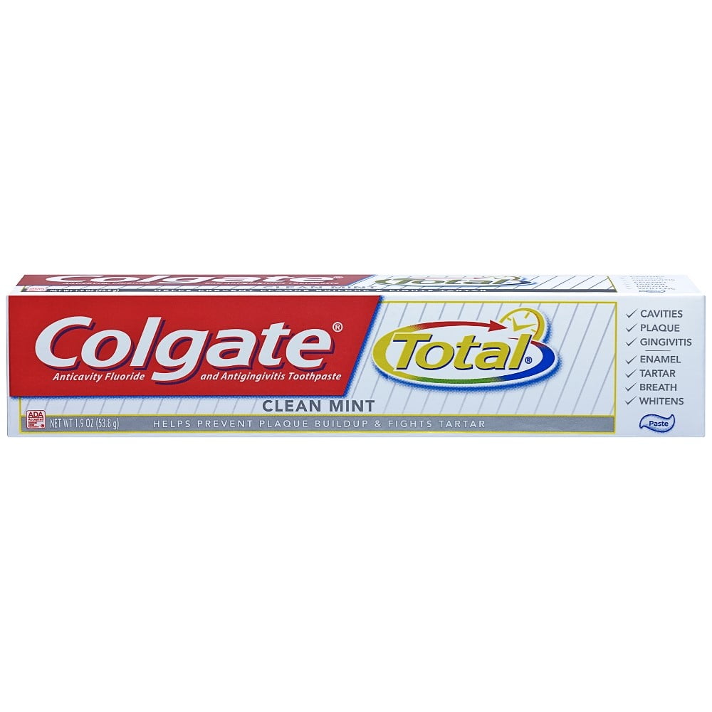 Colgate Total Travel Size Clean Mint Toothpaste 1.9 oz