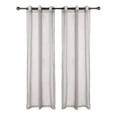 thumbnail image 2 of Legacy Decor Sheer Curtains, 2 Panels, Grommet Top, 54" X 96", Ivory Color, 2 of 3