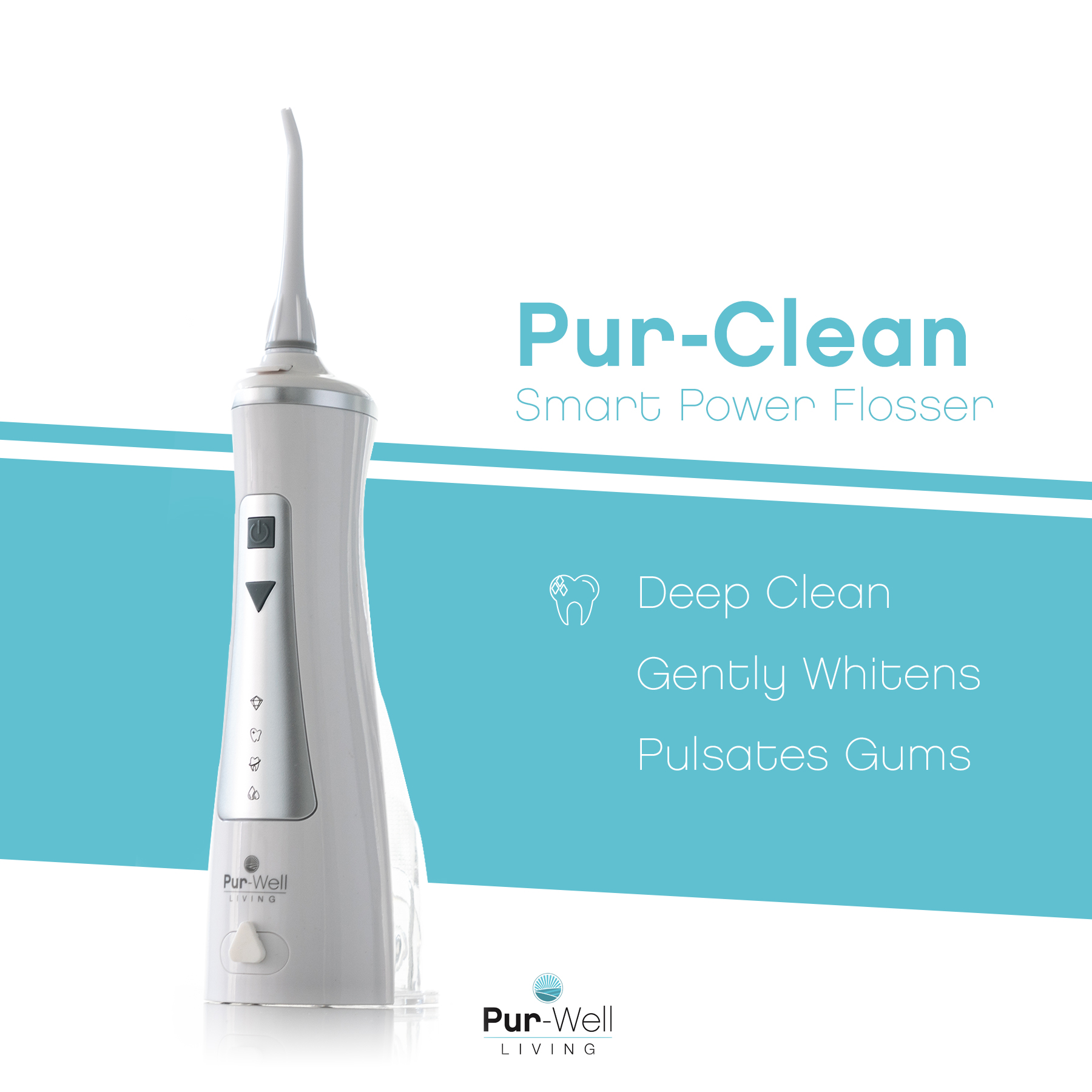 Pur-Well Living Pur Clean Smart Power Flosser Water Pick - image 1 of 7