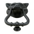 thumbnail image 5 of Renovators Supply Door Knockers for Front Door 8.5" Black Cast Iron Fox Head Shaped Door Knocker w/Screws, 5 of 7