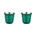 thumbnail image 1 of Inteprter Tazas de café de doble pared contenedor anti-escaldado 80ML pequeña capacidad té leche anillo boca aislamiento taza estudiante verde Verde 2Conjunto, 1 of 6