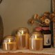 thumbnail image 4 of Velas sin llama Volnyus Gold Glass con control remoto LED de cera, 4 of 6