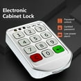 thumbnail image 1 of Keypad Electronic Cabinet Lock Keypad Lock Independent & Open Dual Working Modes 3 Color Indicator Emergency Power Supply Password Protection Password Cabinet Locks for Home Public, 1 of 7