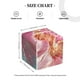 thumbnail image 4 of Balery Abstract Pink Gold Splash Porta Pañuelos de Cuero con Estampado – Funda Moderna Cuadrada para Caja de Pañuelos, Dispensador 5x5x5'', 4 of 7