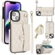 thumbnail image 1 of iPhone 15 RFID Para Que Bloquea la Funda Protectora para Billetera, Funda Tapa Magnética, Bolsillo con Ranuras para Múltiples Tarjetas con Correa para el Hombro y Correa para la Muñeca Desmontables, 1 of 7