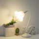 thumbnail image 4 of Retro Flower Lily Table Lamp Creatives Table Lamp,US Plug White, 4 of 5