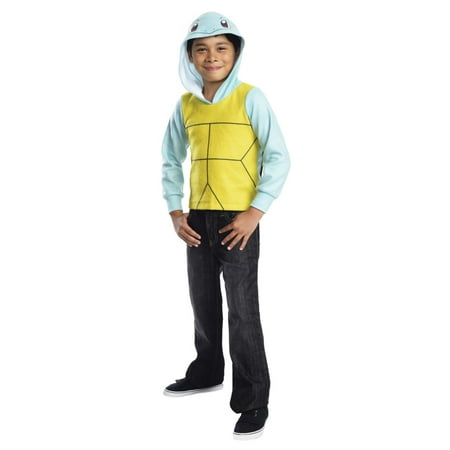 Yellow and Blue Squirtle Hoodie Unisex Children Costume - Large