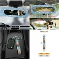 thumbnail image 7 of Yuyamidu Cow Car Seat Cover Set with Steering Wheel Cover Seat Belt Covers Trash Bag Air Vent Holder Rear View Mirror Cover Cup Coasters Key Chain 15 PCS Colorful Flower Auto Interior Decor, 7 of 7