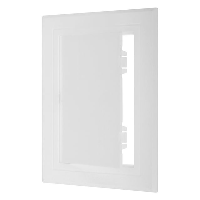 Panel de acceso removible con bisagra Uxcell de 12x10 pulgadas, puertas de acceso de plomería ABS, cubierta fácil para agujeros en la pared, blanca