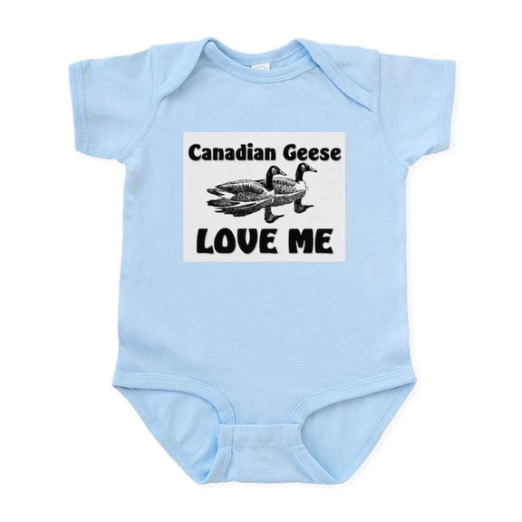 CafePress - Canadian Geese Love Me Infant Bodysuit - Baby Light Bodysuit, Size Newborn - 24 Months