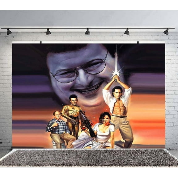 Seinfeld Backdrop Banner Party Supplies Poster Movie Theme Background for Photography Kids Birthday Decorations