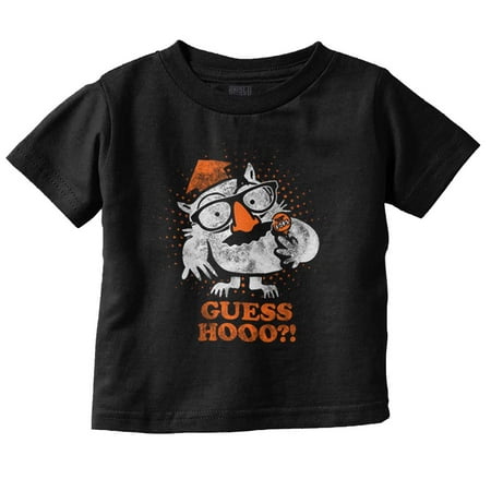 Tootsie Owl Halloween Guess Hoo Pun Toddler Boy Girl T Shirt Infant Toddler Brisco Brands 4T