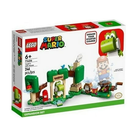 LEGO Super Mario Yoshi's Gift Interlocking Block Building Set, 246 Count
