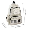 thumbnail image 3 of TGPMGRZ Piano Backpack Whimsical Twee Backpack Y2k Cute Bookbag Medium Daypack Cutecore Supplies #01 Black, One Size, 3 of 4