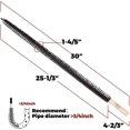 thumbnail image 5 of Radiator Cleaner Brush, 2 Pack Radiator Duster, Long Flexible with Wood Handle, Cleaning Brush for Radiator, Length 76 cm Dust Bristle Brush, 5 of 5