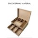 thumbnail image 5 of Jumpingount Caja de almacenamiento de joyería, collares, pendientes, pendientes, organizador portátil, adornos para el hogar, soporte para Bolsas de maquillaje Azul oscuro, 5 of 6