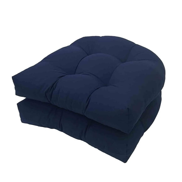 QUTETN Outdoor Cushions for Patio Furniture Rocking Chair Dining Seats (19x19 Inches) 2Piece