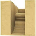 thumbnail image 4 of 5"W x 10"D x 5"H Wide Highland Rough Cedar Woodgrain TimberThane Corbel, Primed Tan, 4 of 6