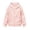 Pink, variant on Girls Preppy Sweatshirts Zip-Up Long Sleeve Casual Hoodies Spring Fall Teen Kids Soft Jacket Back to School Outerwear