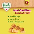 thumbnail image 3 of Banana Bread Mini Oat Bites Toddler Snack | Soft-Baked Gluten-Free Snack for Toddlers 12+ Months | No Added Sugar | From the Makers of Baby Gourmet, 3 of 7