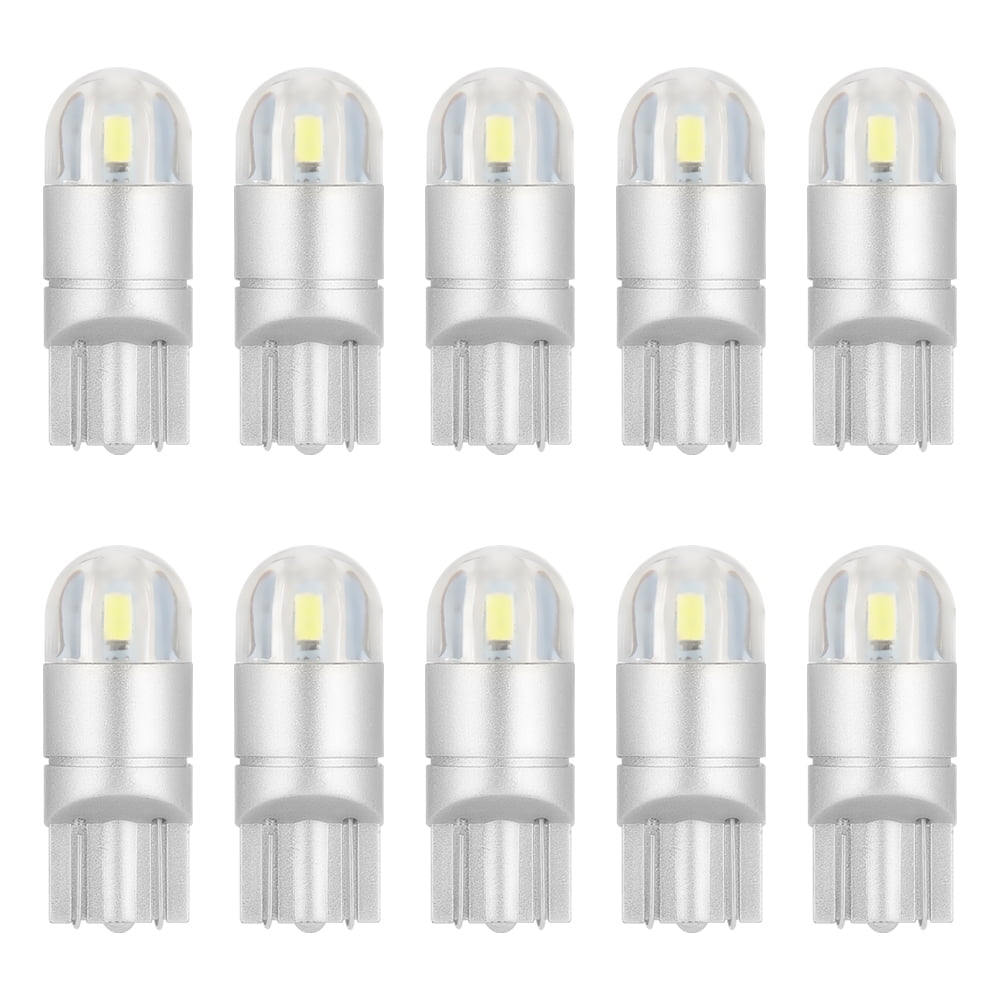 10pcs LED T10 194 168 W5W Canbus White Dome License Side Marker Light Bulb 6000K