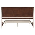 thumbnail image 5 of Pemberly Row Solid Wood Low Profile Sleigh King Platform Bed in Walnut, 5 of 14