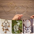 thumbnail image 4 of Uxcell 5 Pcs Dream Catcher Rings, 8 Inch Heart Wreath Macrame Hoop Catcher Ring Metal Floral Hoops for DIY Crafts Making Wreath Making Supplies Plant Wall Hanging Decor, Gold, 4 of 6