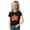 Black, variant on Bovxnpu Thanksgiving Day Girls Short Sleeve T Shirts Thanksgiving Graphic Cotton Tshirt For Kids Tees