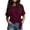 Hot Pink, variant on Cilsoka Womens Summer Tie Front Blouses 2026 Crew Neck Short Sleeve Basic Tops Shirts