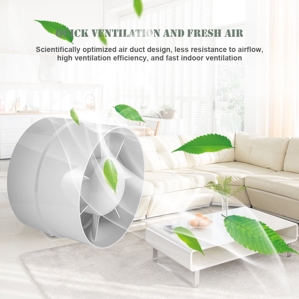 Inline Duct Fan 110V 18W Grow Tent Exhaust Vent HVAC System Greenhouse