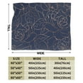 thumbnail image 3 of Kll Fleece Blanket Plush Throw Blanket Navy Dark Blue,Soft Fuzzy Cozy Flannel Blanket For Couch Sofa Bed.(60"X50"), 3 of 9