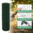 thumbnail image 2 of Uxcell para arreglos florales, malla de cerca hexagonal recubierta de hierro galvanizado de 14 x 315 pulgadas [Verde], 2 of 6