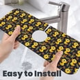 thumbnail image 6 of Logiee Ducks Print Kitchen Sink Splash Guard Faucet Mat for Splash Guard Behind Faucet Drip Catcher for Kitchen,Bathroom,Sink Mat,Dish Drying Mat,Bathroom-15" X 5.5", 6 of 7